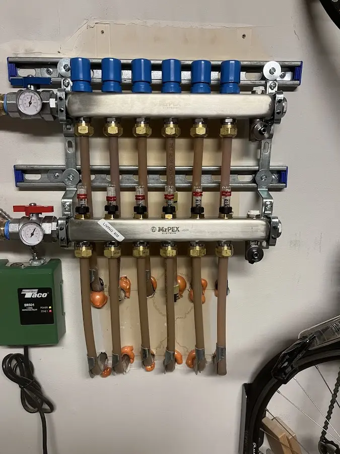 Plumber performing Gas Line Installation at a residential property in Southampton